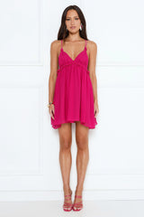 Mimosa Mornings Mini Dress Magenta