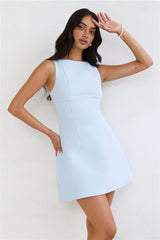 Simplicity Is Best Mini Dress Blue