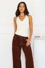 Runway Ritual Halter Top Yellow