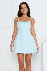 Sunkissed Serenade Mini Dress Blue