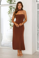 Starlight Serenade Maxi Dress Brown