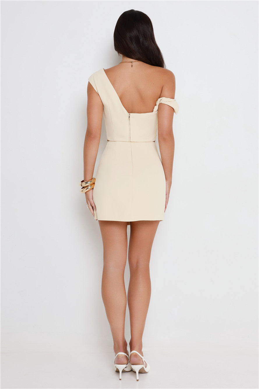 The Standard Tailored Mini Skirt Lemon