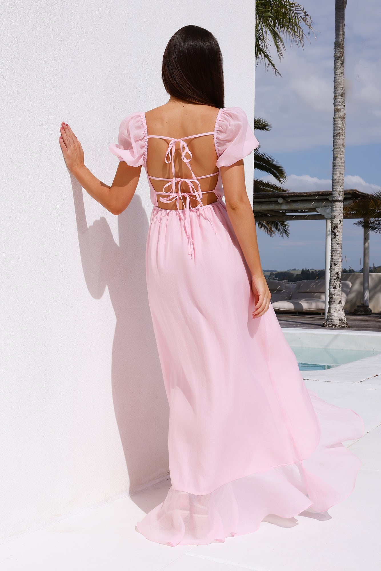 Welcome To The Castle Maxi Dress Pink