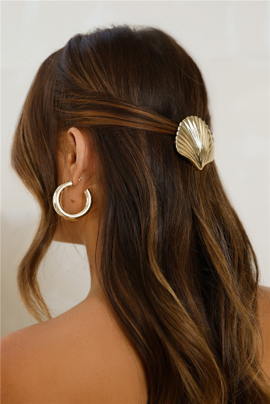Ocean Dreams Barrette Gold