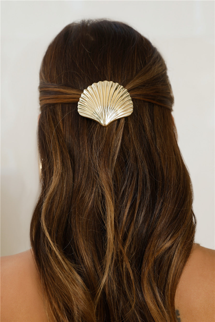 Ocean Dreams Barrette Gold