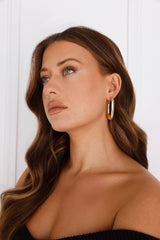 Made Up My Mind Earrings Gold