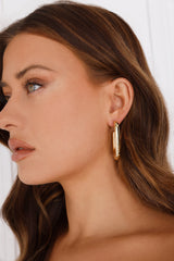 Made Up My Mind Earrings Gold