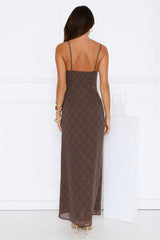 Riviera Nights Maxi Dress Chocolate