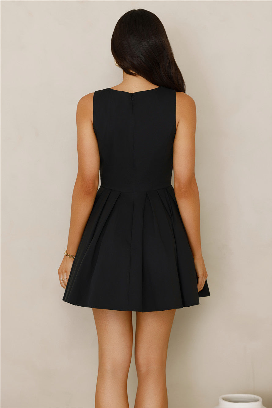 Charming Girl Mini Dress Black