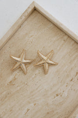 Magic Starfish Earrings Gold