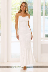 Nocturnal Luxe Maxi Dress White
