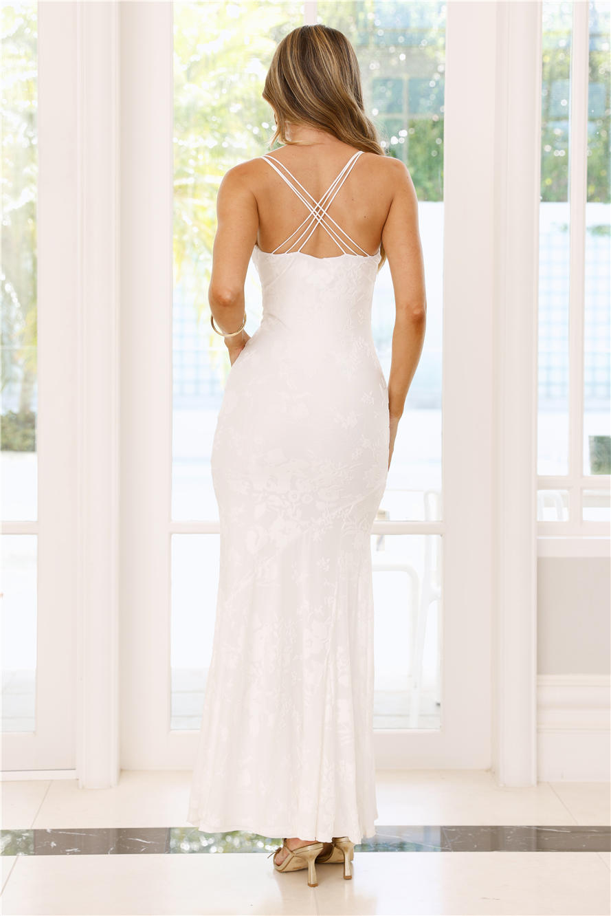 Nocturnal Luxe Maxi Dress White