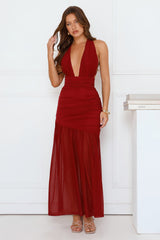 Spark Session Maxi Dress Burgundy