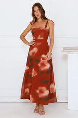 Fresh Feed Maxi Dress Rust