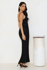 Sculpted In Style Lace Maxi Dress Black