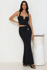 Starfish Beauty Maxi Skirt Black