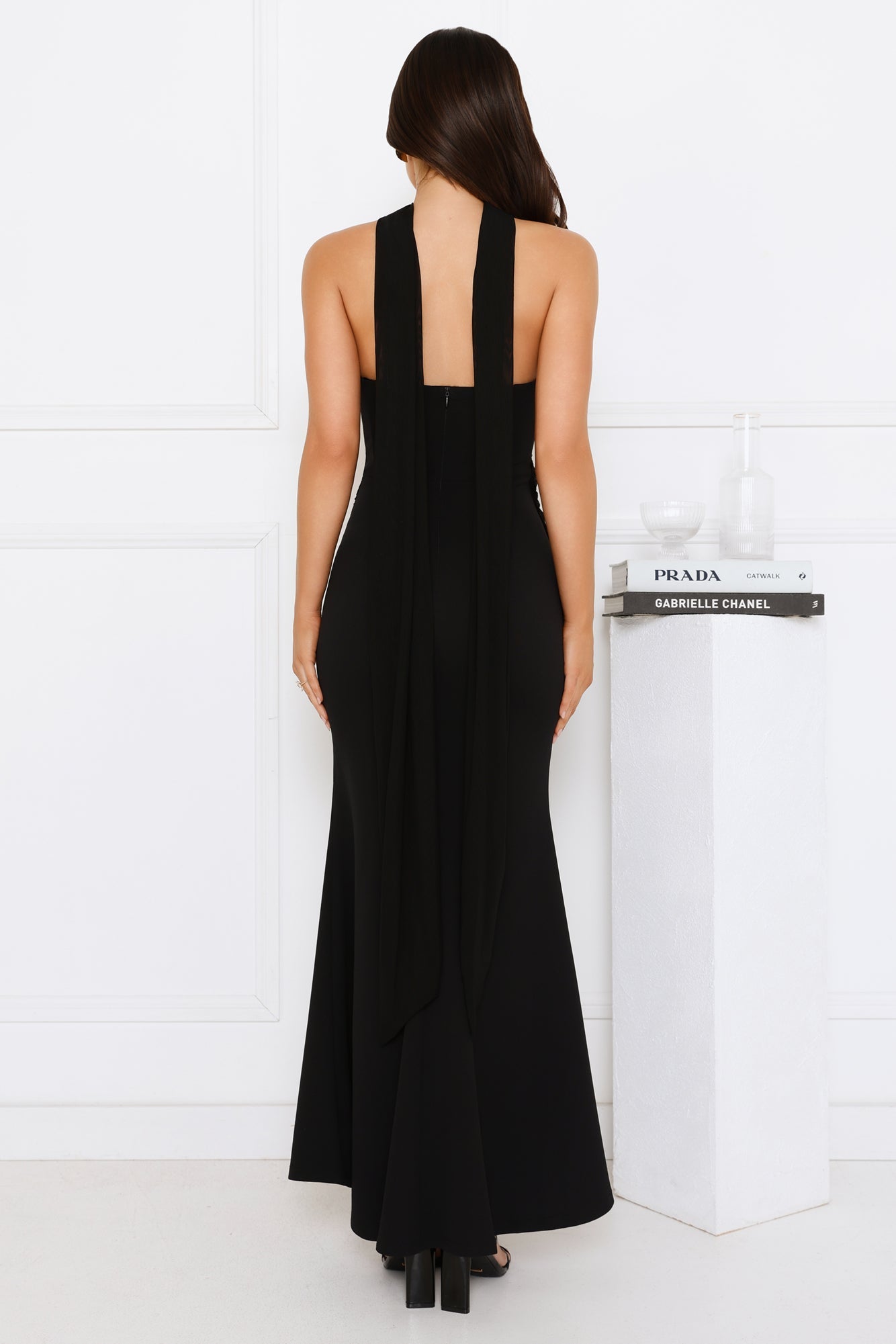 Silhouette Shine Strapless Maxi Dress Black