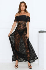 Field Of Dreams Maxi Dress Onyx
