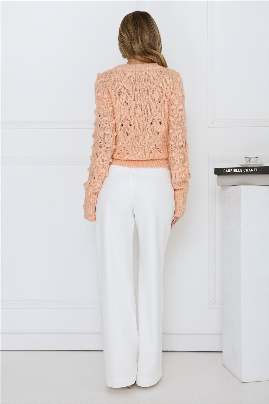 Winterberry Sweater Knit Peach