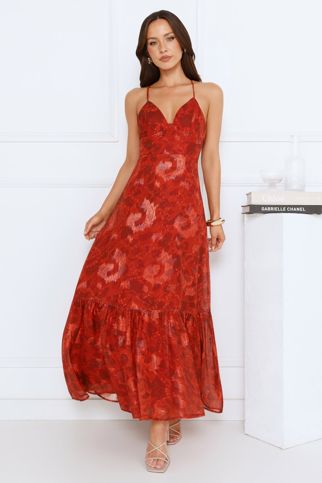 Elevated Icon Maxi Dress Red