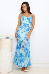 Stars Before Sunrise Maxi Dress Blue