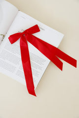 Whimsy Bow Hair Clip Red
