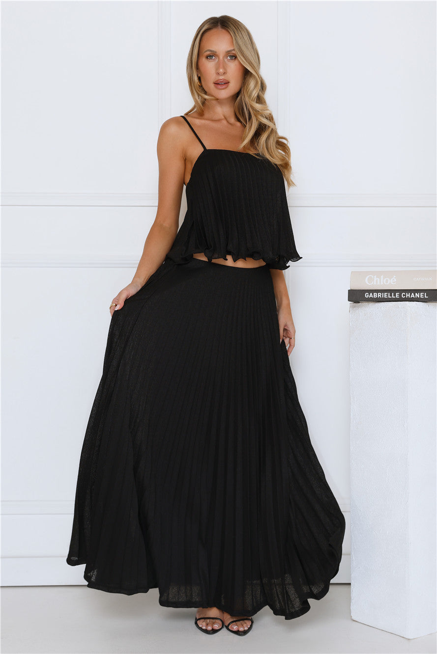 Real Deal Crop Top Black