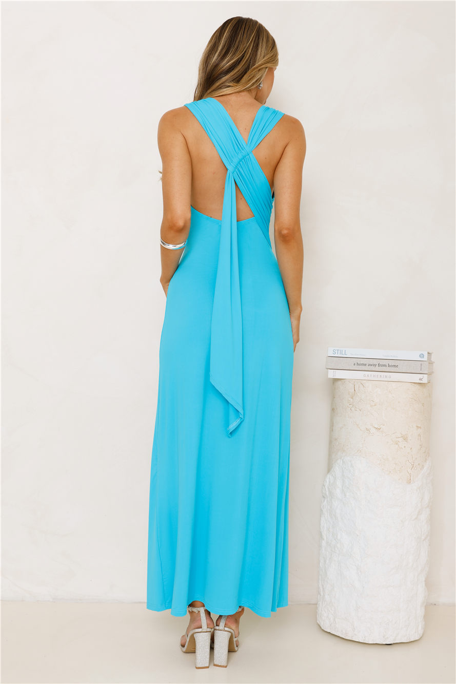 Romance Unveiled Maxi Dress Blue