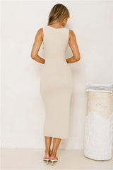 Noir Desire Maxi Dress Taupe