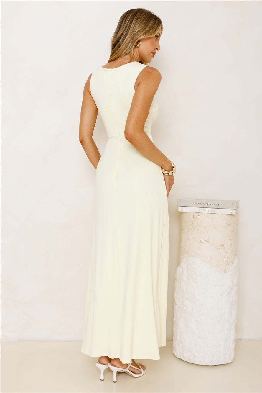 Morning Dew Maxi Dress Yellow