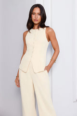 Structure Tailored Vest Top Lemon