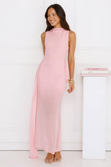 Dazzle Me Darling Mesh Maxi Dress Pink