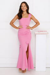 Moonlight Veil Maxi Dress Pink