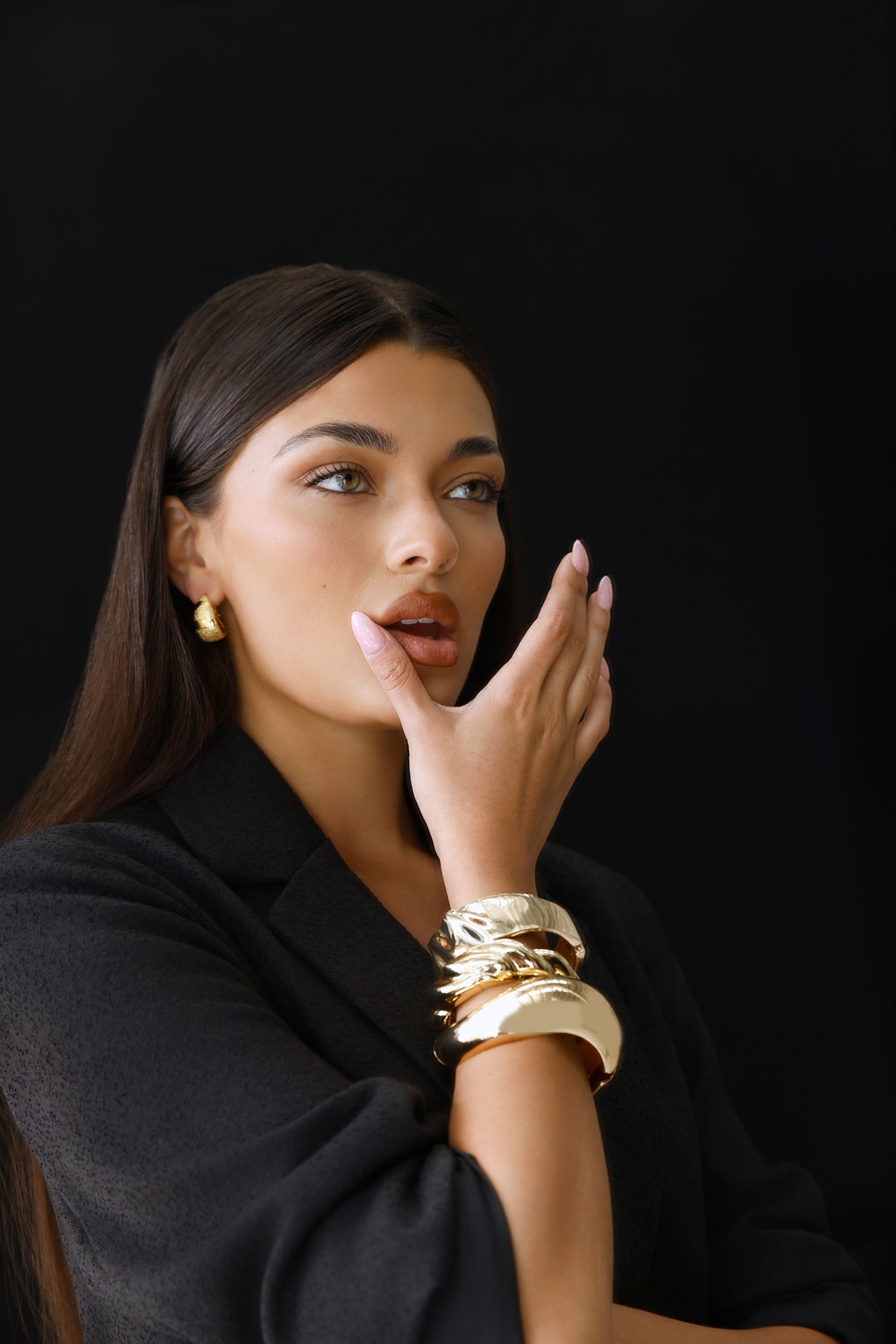 Power Moves Earrings Gold