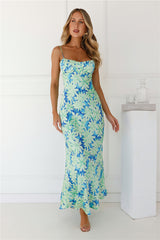 Irresistible Allure Maxi Dress Blue