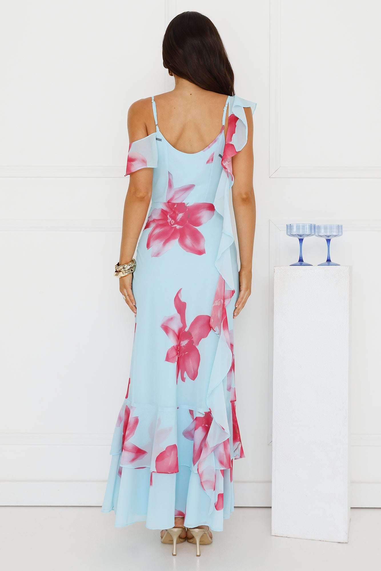 Meadow Mood Maxi Dress Blue