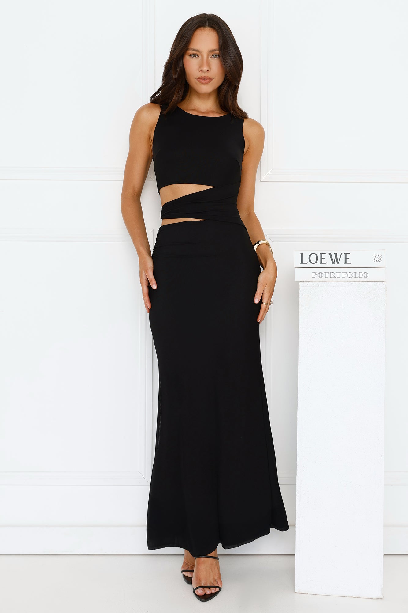 Mine To Show Mesh Maxi Dress Black