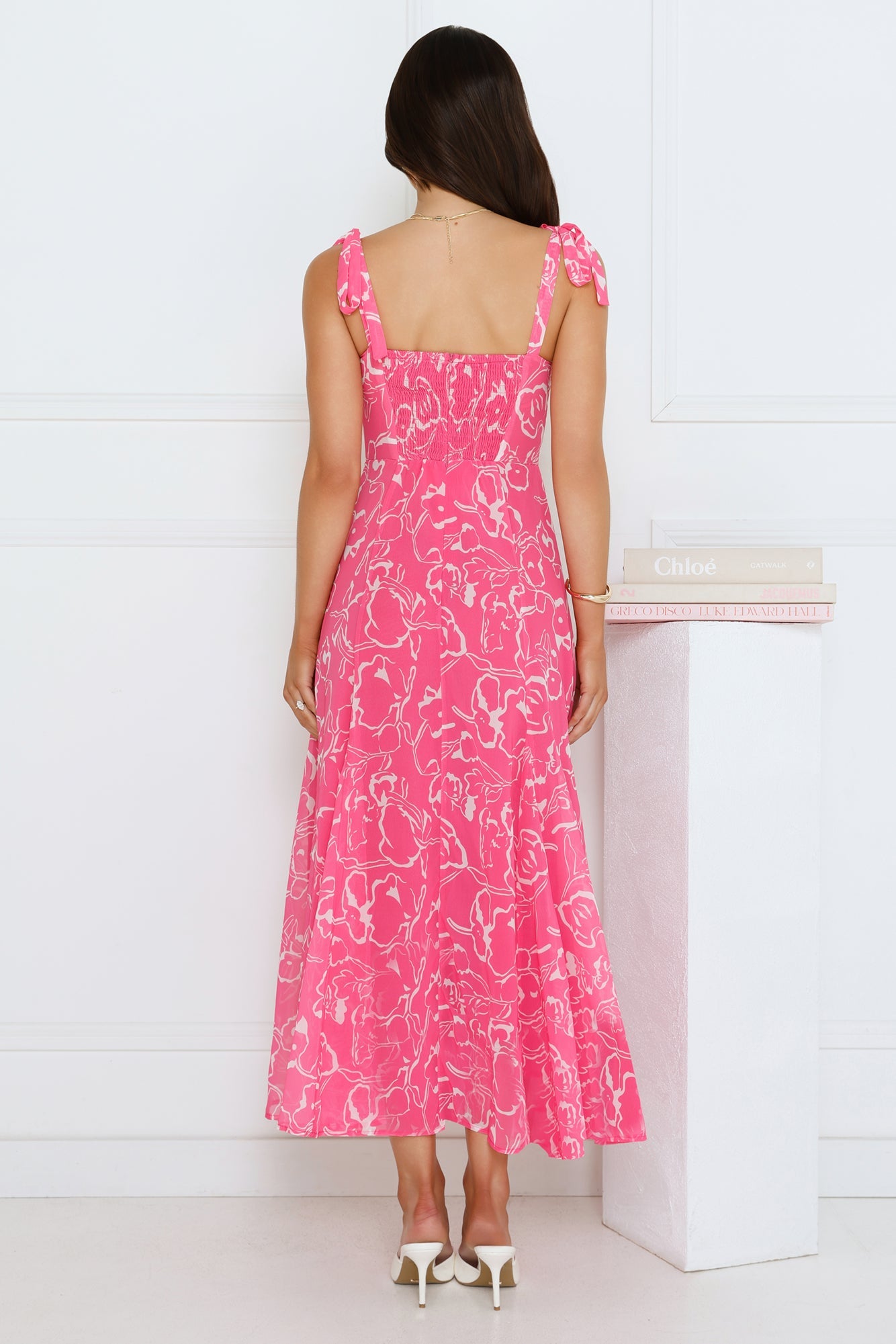 Divine Smile Midi Dress Pink