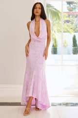Garden Gems Halter Maxi Dress Lilac