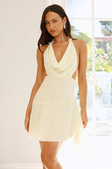 Paloma Halter Mini Dress Yellow