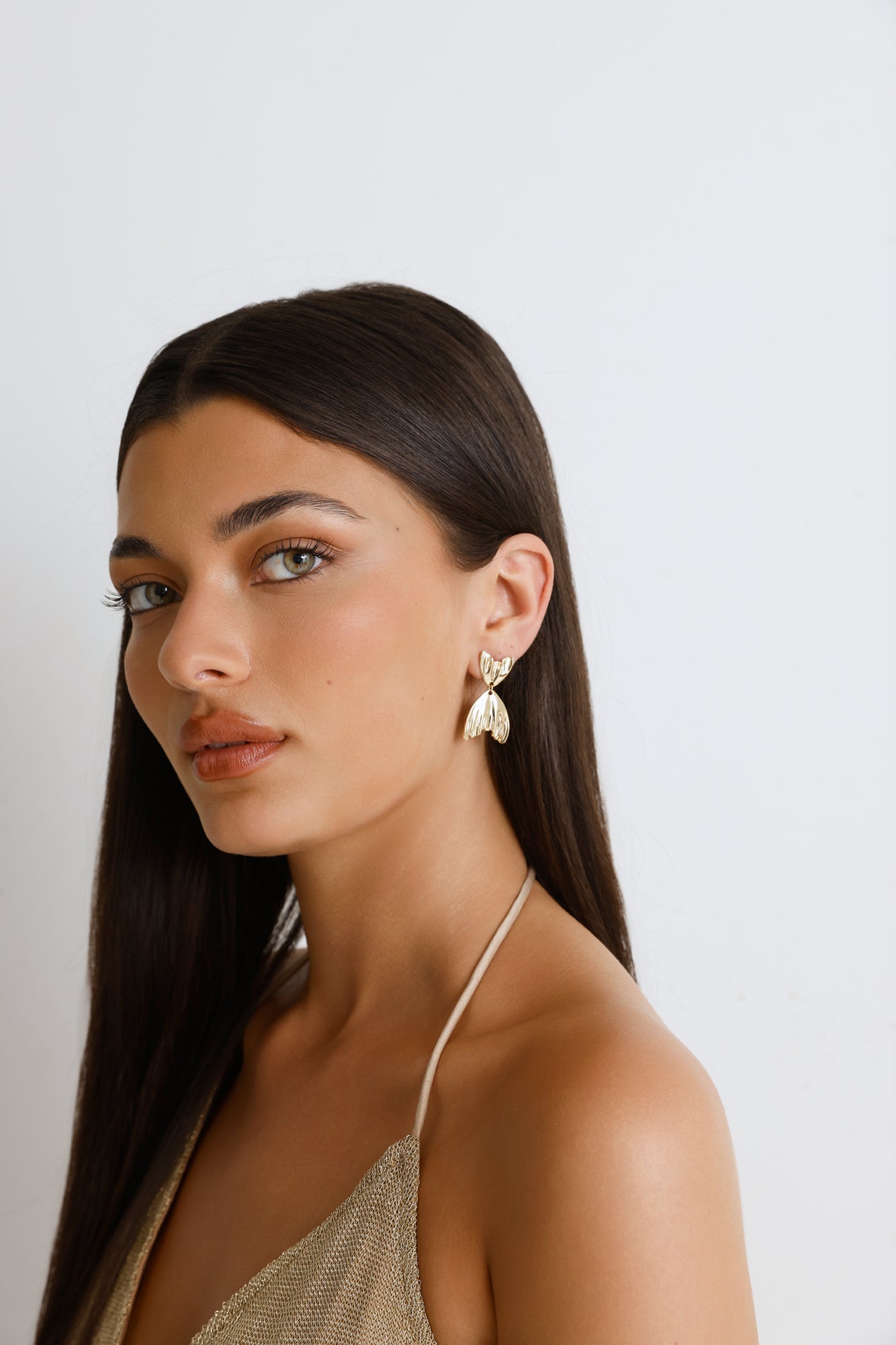 Mermaid Splash Earrings Gold