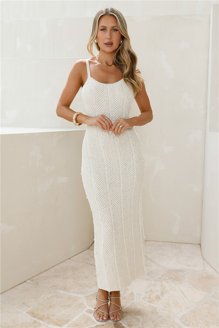 Shell Shine Maxi Dress Cream