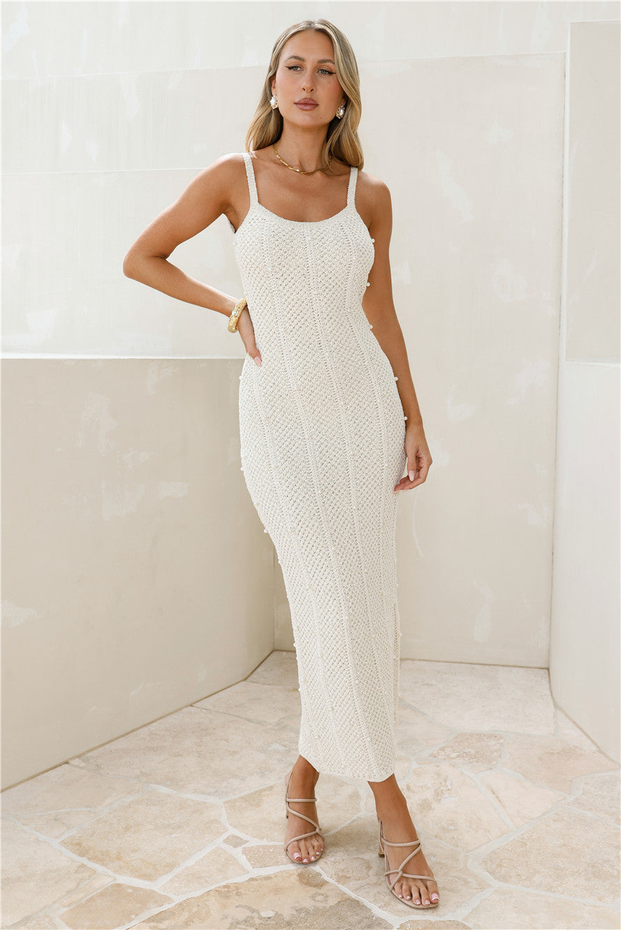 Shell Shine Maxi Dress Cream