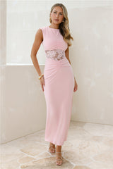 Spellbound By You Maxi Dress Pink