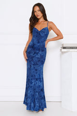 She’s A Wildflower Maxi Dress Blue