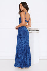 She’s A Wildflower Maxi Dress Blue