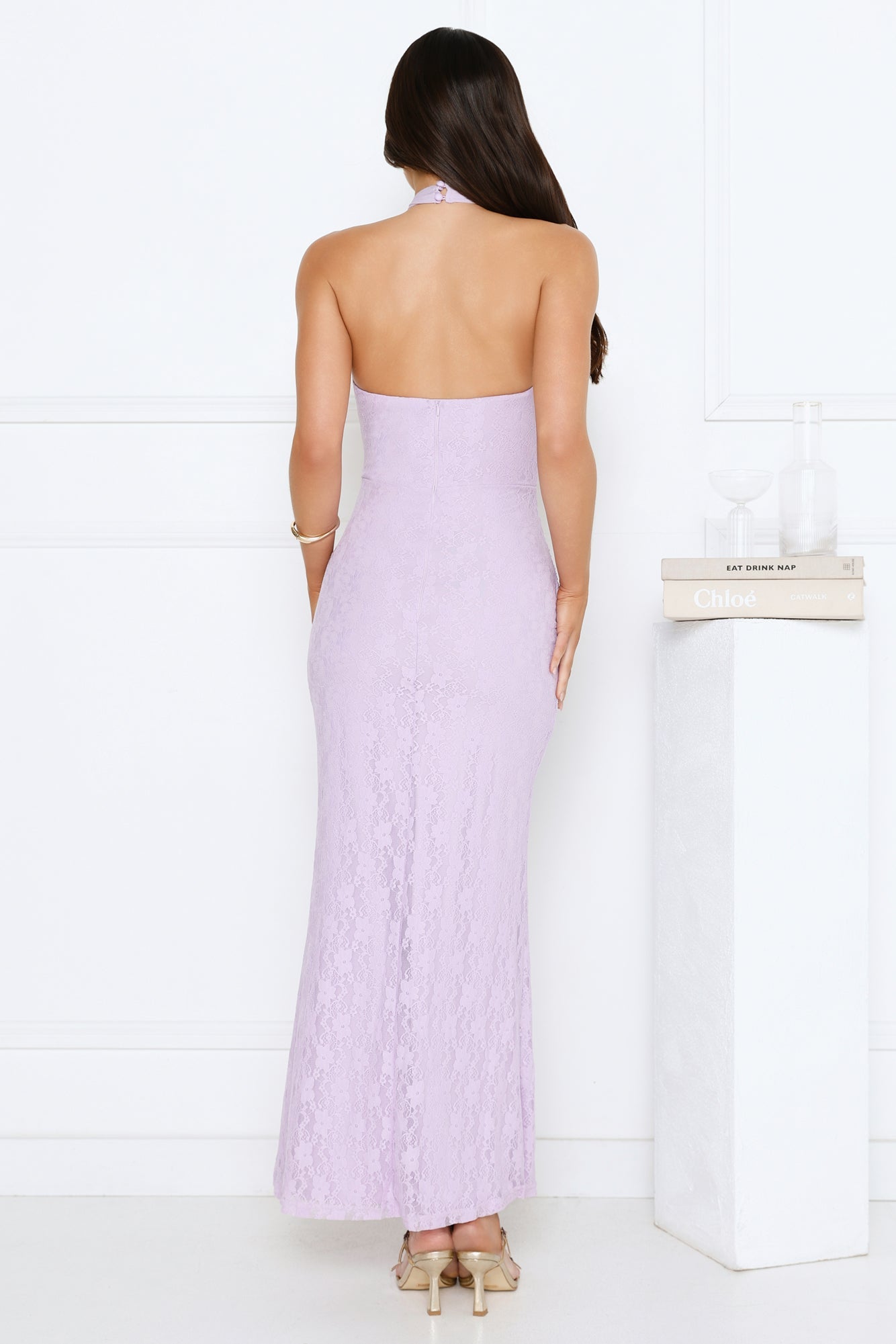 Kissed By Stars Halter Maxi Dress Purple