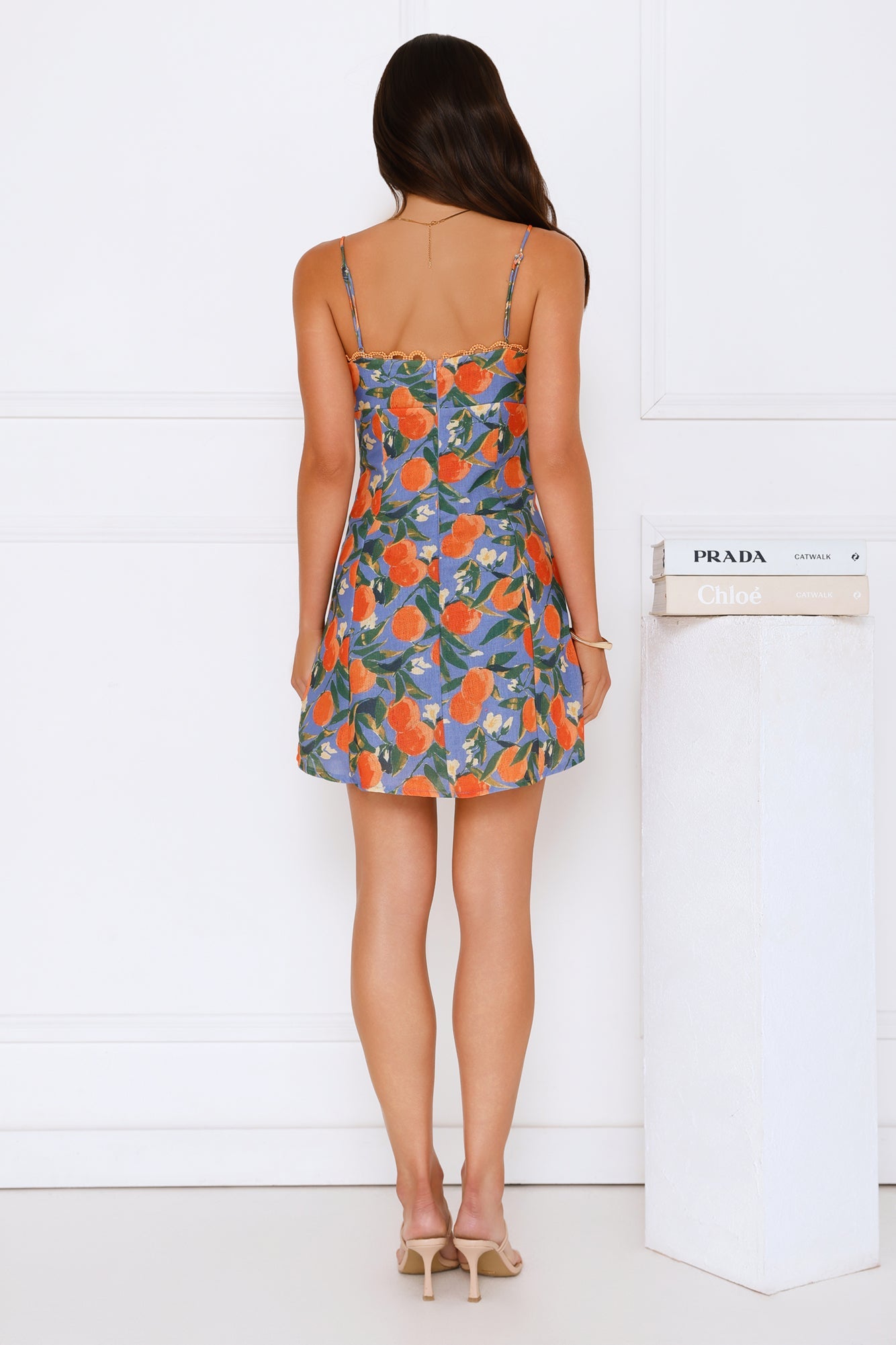 Tangerine Bliss Mini Dress Blue