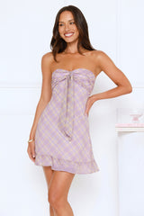 Petal Soft Mini Dress Purple