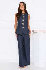 Sea You By The Sea Denim Set Navy